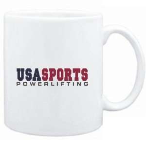  Mug White  USA SPORTS Powerlifting  Sports: Sports 