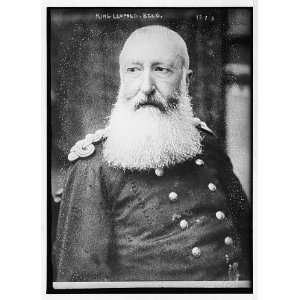  Photo King Leopold of Belgium, portrait bust 1903