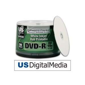  USDM Supreme DVD R Photo Finish With Smudge Guard White 