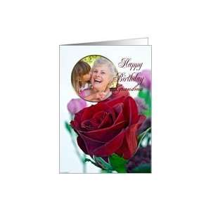  Single red rose photo card for a birthday Card Health 