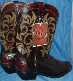 New Saddle Tramp Mens Cowboy Boots Size 12  