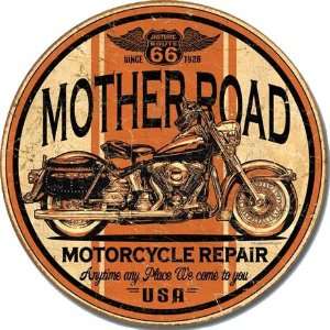   Harley Shop MOTHER ROAD Tin Sign Route 66 Motorcycle