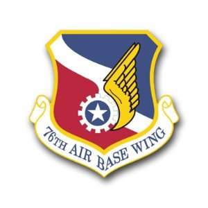  US Air Force 76th Air Base Wing Decal Sticker 3.8 6 Pack 