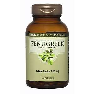  GNC Herbal Plus Fenugreek, 610mg, Capsules, 200 ea Health 