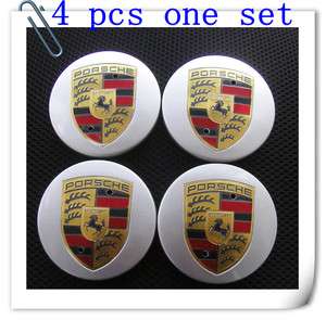 PORSCHE Emblem Silver Wheel Hub Center Caps Covers Boxster 911 993 