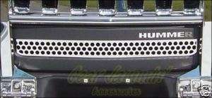HUMMER H3 LOWER BUMPER GRILLE mini punch chrome grill  
