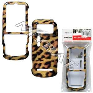  Motorola Zine ZN5 Leopard Skin Phone Protector Cover Hard 