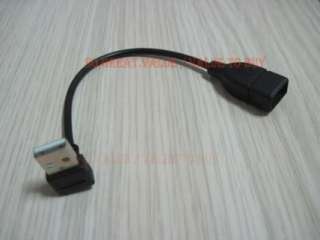Down angle 90 degree USB 2.0 A Male Female Cable 20cm  