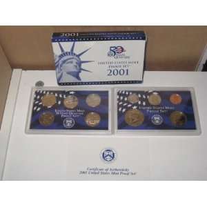  2001 United States Mint Proof Set 