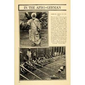  1918 Print Fumban Cameroon Sultan Brides Dress Village 