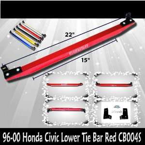  96 00 Honda Civic Rear Lower Tie Bar RED Automotive