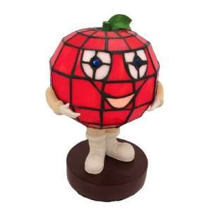   Stained Glass Smiling Apple Table Lamp Accent Teachers