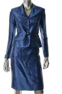 Anne Klein Suit NEW Skirt Blue BHFO Misses 2  