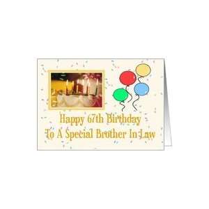  Brother In Law 67th Happy Birthday Card Card Health 