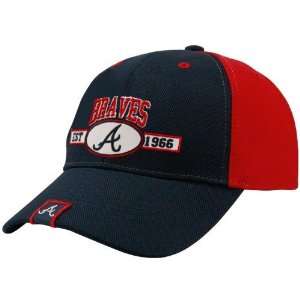 Twins 47 Atlanta Braves Red Navy Blue Frisch Adjustable Hat  