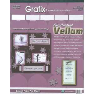 Vellum Value Pack 8.5X11 40/Pkg Clear Assortment 