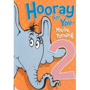  Greeting Card Birthday Dr. Seuss Hooray for You   Youre 