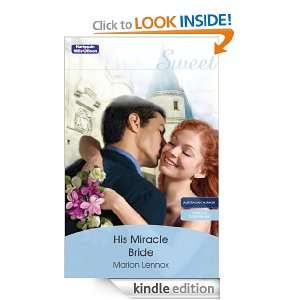 Mills & Boon : His Miracle Bride: Marion Lennox:  Kindle 