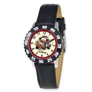  Disney Cars Tow Mater Black Leather Band Time Teacher 