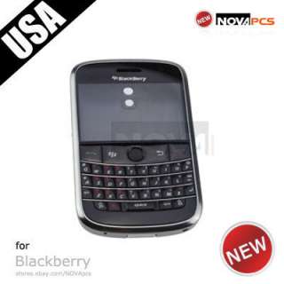 Black New Full housing cover for Blackberry Bold 9700 metal fram 
