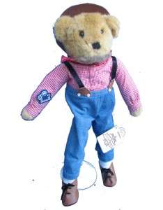 Applause Poppa Applegates Teddy Bear Frontier Dress NWT  