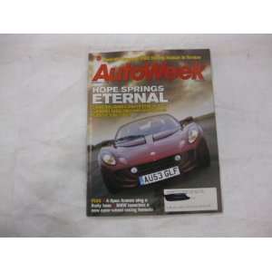  Autoweek Magazine December 15, 2003 Hope Springs Eternal 