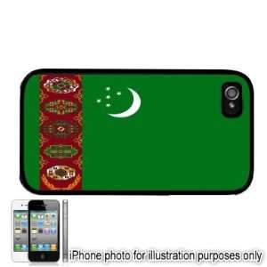  Turkmenistan Flag Apple iPhone 4 4S Case Cover Black 