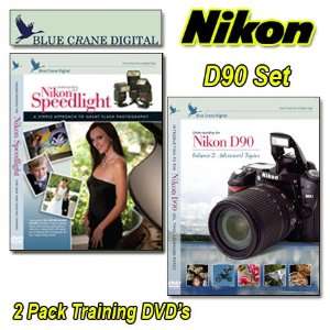 Blue Crane Digital Nikon D90 DVD 2 Pack Volume 2 Speedlight Manual 