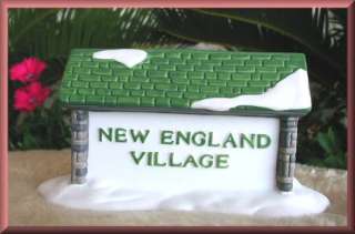 New England Village Sign Dept. 56 D56 NEV  