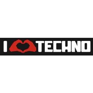   Techno Hand Heart Electronic DJ Laptop Rave Vinyl Decal Sticker CUSTOM
