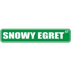 SNOWY EGRET ST  STREET SIGN