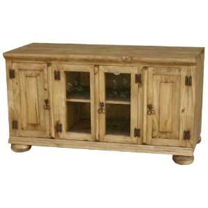  Sonora 49 Rustic Pine TV Stand W/ Legs: Furniture & Decor