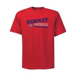   Montreal Canadiens Team Respect T shirt   Montreal Canadiens Large