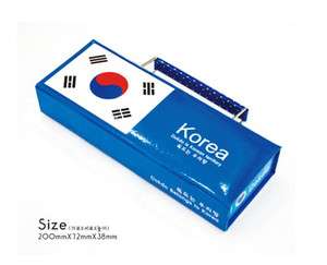 Korea National Flag Hardcase Pencil Case Box Cardboard  