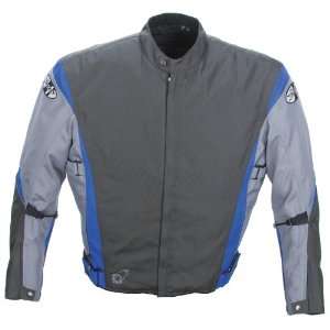 Joe Rocket Nova 2.0 Mens Textile Motorcycle Jacket Charcoal/Grey/Blue 