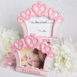   Baby Keepsake: Pink crown design photo   place card frames: Baby