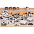 New 12 Element 28pc T304 Stainless Steel Waterless Cookware Set Pots 