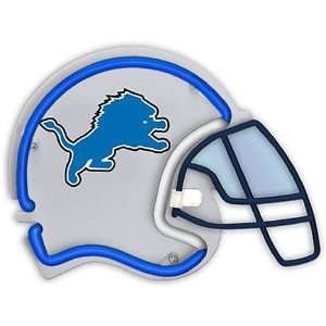  NFL Detroit Lions Neon Football Helmet: Sports & Outdoors