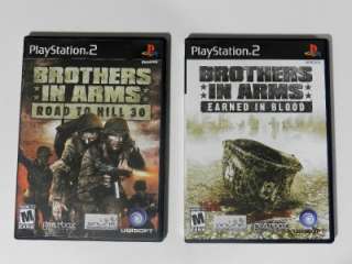 PLAYSTATION 2 BROTHERS IN ARMS LOT ROAD TO HILL 30 EARNED IN BLOOD PS1 