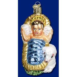 Old World Christmas Baby Jesus Christ Religious Glass Ornament #10165