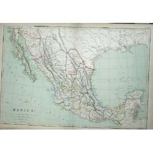  1872 Blackie Geography Maps Mexico Pacific Ocean