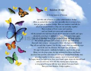 we create a loving pet memorial on this beautiful butterflies art 