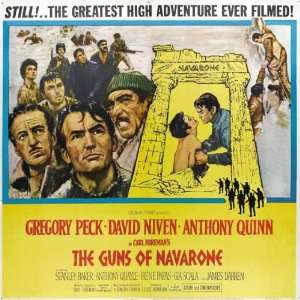  The Guns of Navarone Poster 30x30 Gregory Peck David Niven 