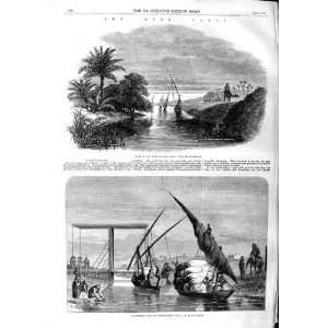   1863 SUEZ CANAL TEL EL KIBEER LAKE TIMSAH RUE CHALET