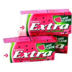 Wrigley Extra   Cool Watermelon, Plen T Pak, 15 stick gum, 12 count 