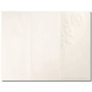 Embossed Rose Ivory Programs 