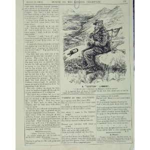  Old Man Piper Bagpipes 1918 Scottish Highlands Humorous 