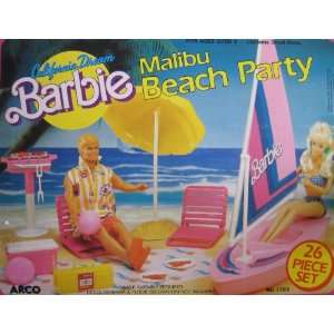  California Dream BARBIE Malibu Beach Party 26 Piece 