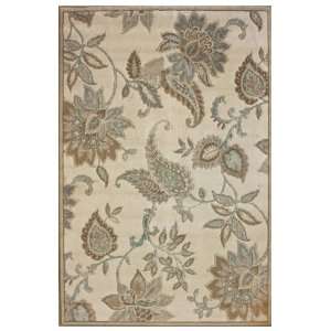   Area Rug Carpet Paisley Floral Beige 5x8: Furniture & Decor