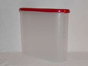 TUPPERWARE MODULAR MATES #4 CANISTER   CHILI RED LID  
